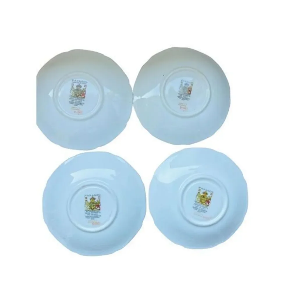 Paragon By Appt. China Potters To HM Queen Elizabeth England‎ 4 Saucers Only 5